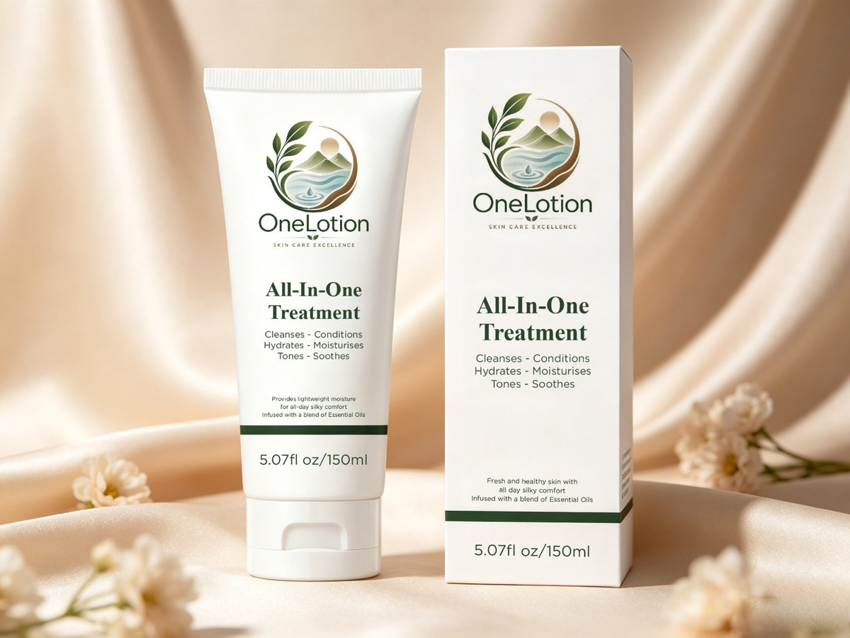 One Lotion - All-in-one shower skin care treatment for face, body, hair and scalp