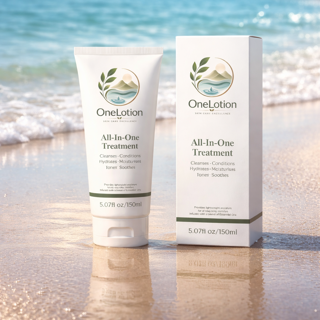 One Lotion - All-in-one shower skin care treatment for face, body, hair and scalp