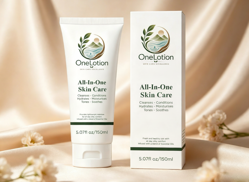 One Lotion - All-in-one shower skin care treatment for face, body, hair and scalp